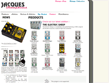 Tablet Screenshot of jacquespedals.com